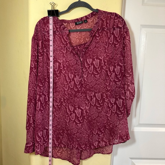 a.n.a Tops - ANA 1X Semi-Sheer Tunic NWOT